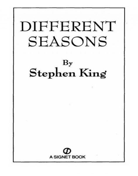 Different Seasons by Stephen King