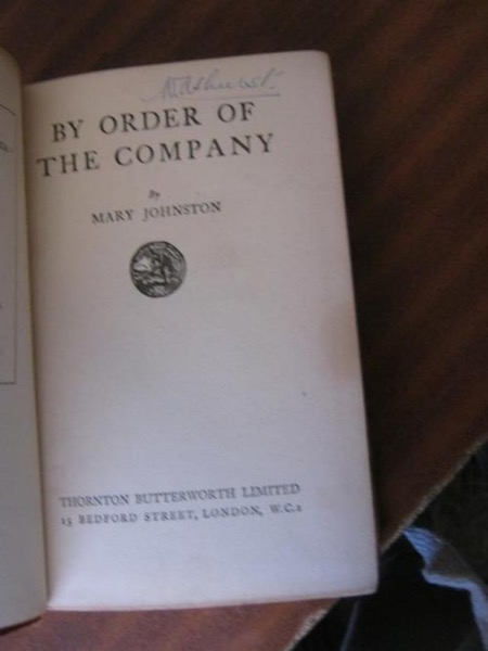 By order of the company by Mary Johnston