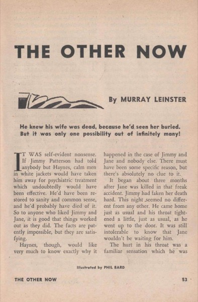 The Other Now by Murray Leinster