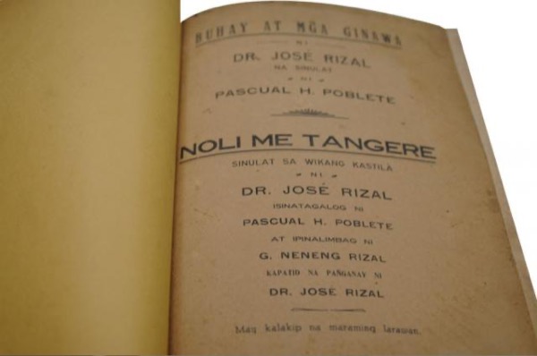 Noli me tángere. English by José Rizal