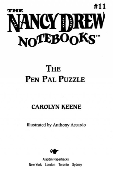 The Pen Pal Puzzle by Carolyn Keene