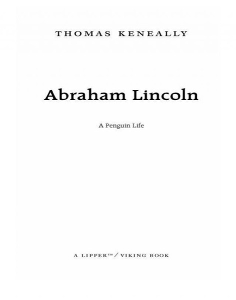 Abraham Lincoln by Thomas Keneally