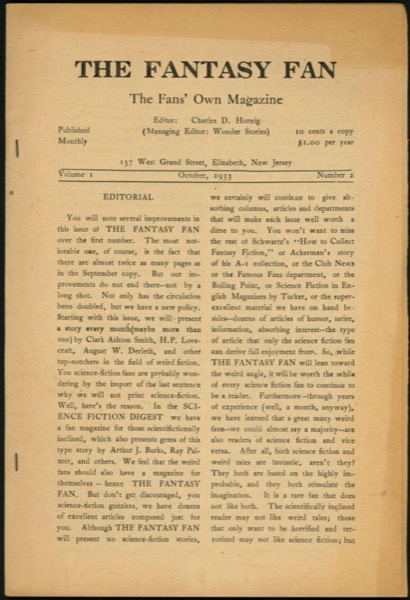 The Fantasy Fan, October 1933 by Various