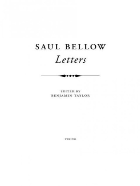 Letters by Saul Bellow