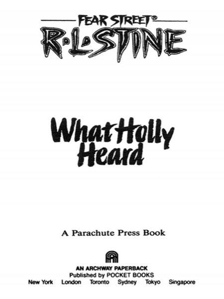 What Holly Heard by R. L. Stine