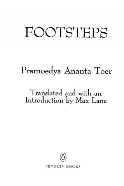 Footsteps by Pramoedya Ananta Toer