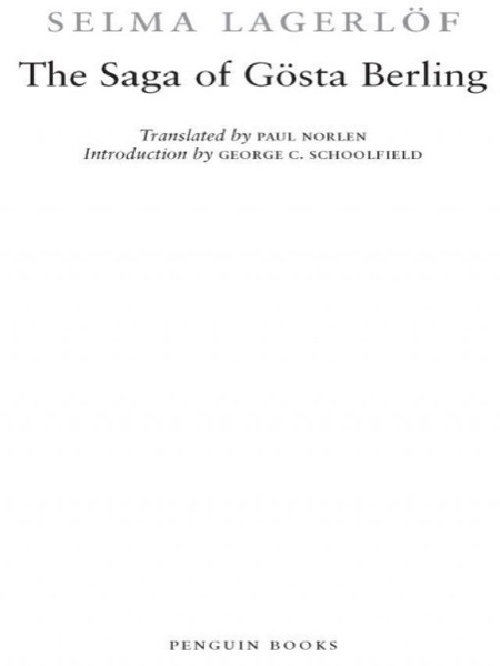 Gösta Berling's Saga by Selma Lagerlöf