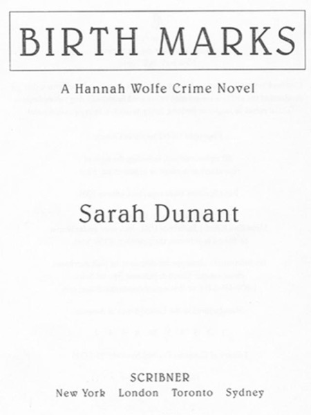 Birth Marks by Sarah Dunant