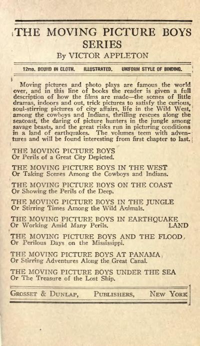 The Moving Picture Boys and the Flood; Or, Perilous Days on the Mississippi by Victor Appleton