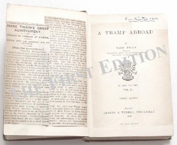 A Tramp Abroad — Volume 05 by Mark Twain