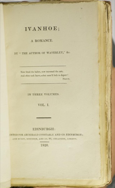 Ivanhoe: A Romance by Walter Scott