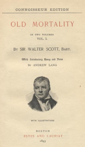 Old Mortality, Volume 1. by Walter Scott