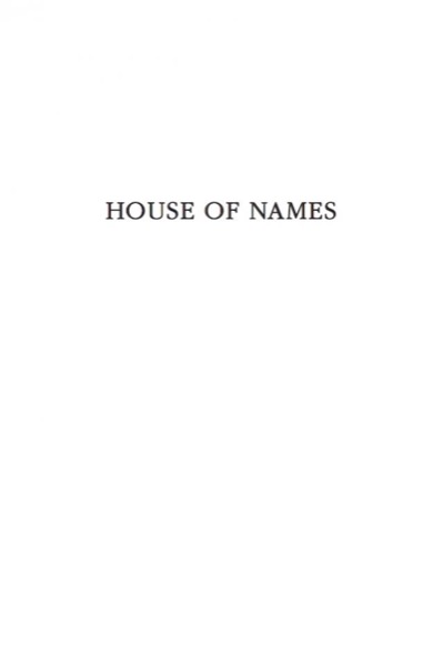 House of Names by Colm Toibin