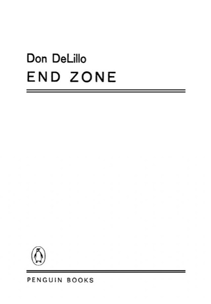 End Zone by Don DeLillo