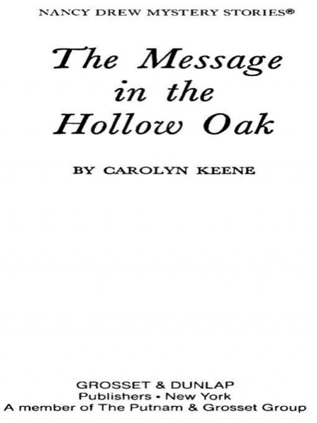 The Message in the Hollow Oak by Carolyn Keene