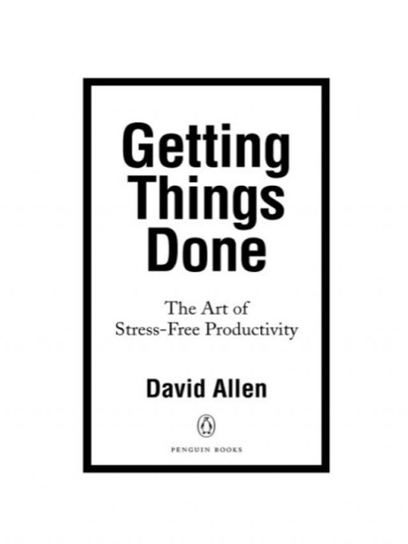 Getting Things Done by David Allen