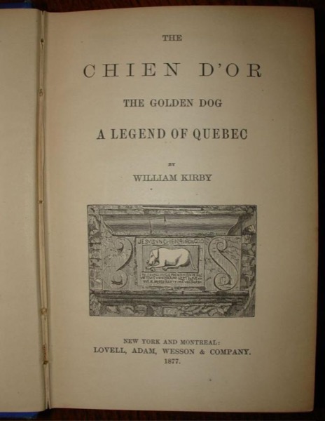 Le chien d'or. English by William Kirby