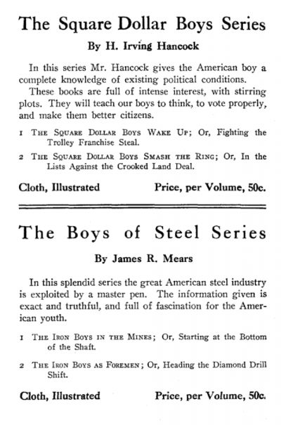 The Iron Boys in the Mines; or, Starting at the Bottom of the Shaft by Frank V. Webster