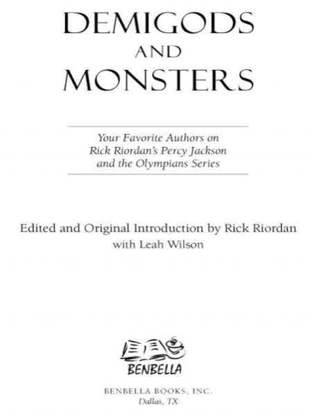 Demigods and Monsters by Rick Riordan