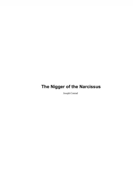 The Nigger of the Narcissus (Echo Library)