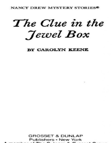 The Clue in the Jewel Box by Carolyn Keene