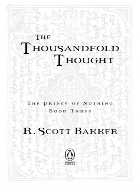 The Thousandfold Thought by R. Scott Bakker