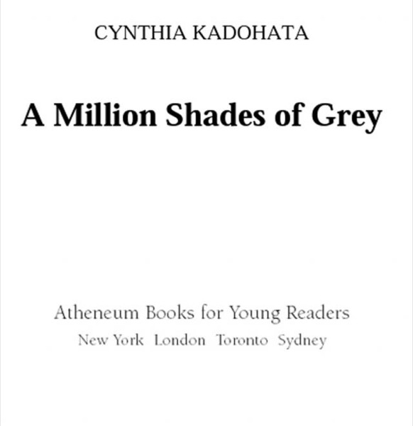 A Million Shades of Gray by Cynthia Kadohata