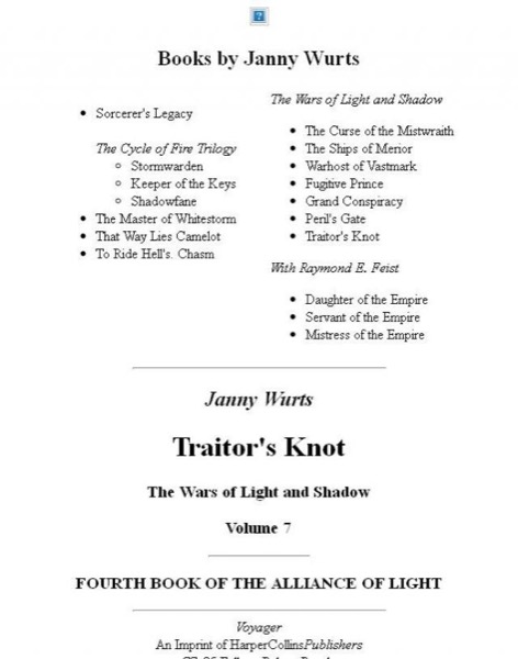 Traitor''s Knot (epub) by Janny Wurts