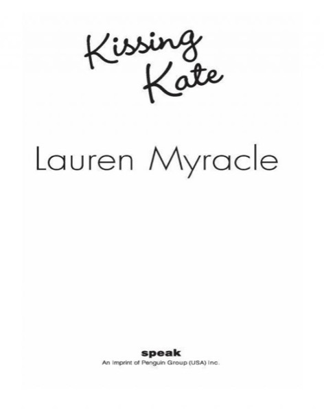 Kissing Kate by Lauren Myracle