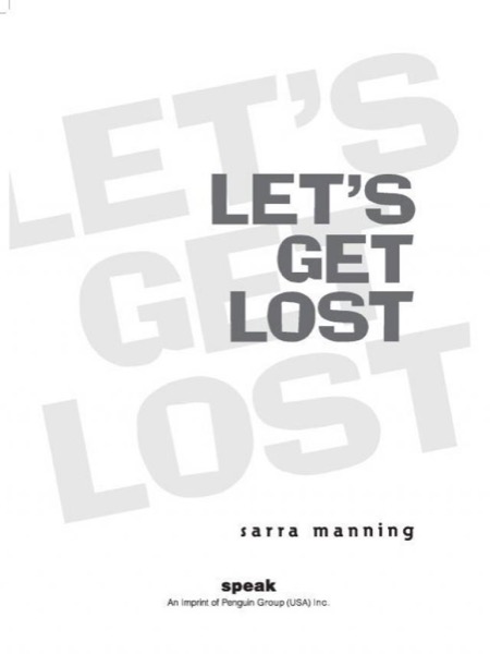 Let's Get Lost by Sarra Manning