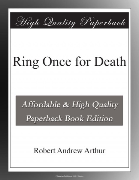 Ring Once for Death by Robert Arthur