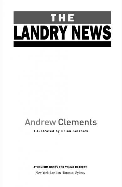 The Landry News by Andrew Clements