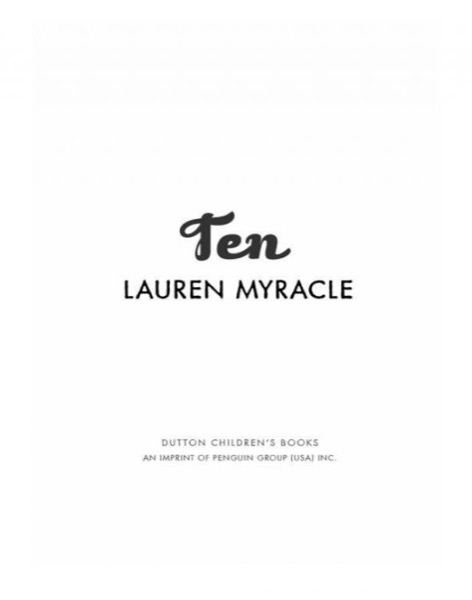 Ten by Lauren Myracle