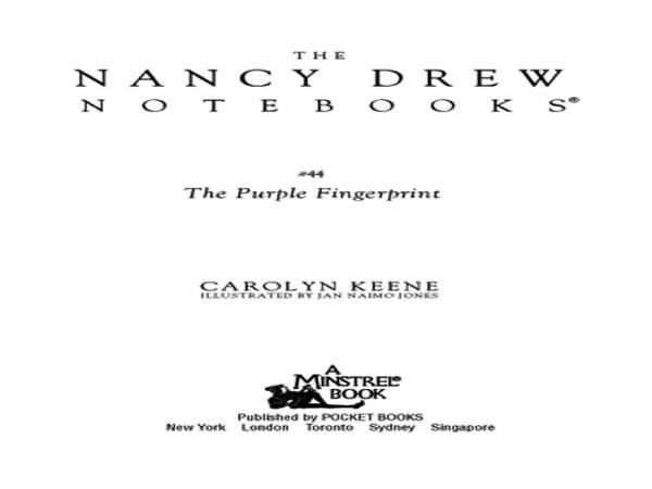 The Purple Fingerprint by Carolyn Keene