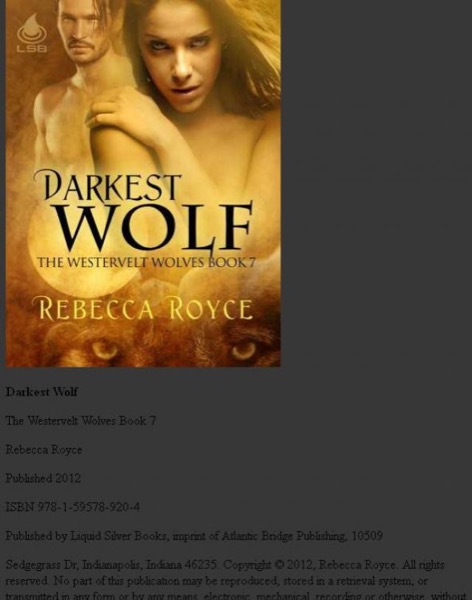 Darkest Wolf by Rebecca Royce