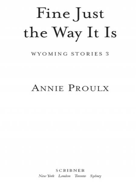 Fine Just the Way It Is by Annie Proulx