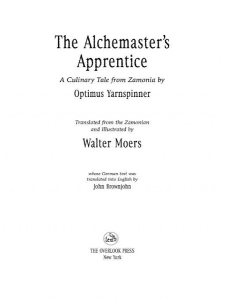 The Alchemaster's Apprentice: A Novel by Walter Moers