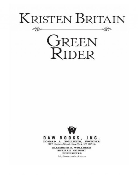 Green Rider by Kristen Britain