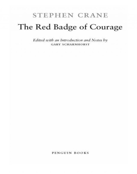 The Red Badge of Courage by Stephen Crane