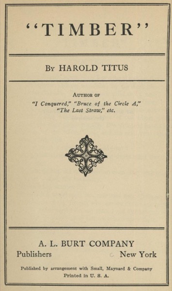 Bruce of the Circle A by Harold Titus