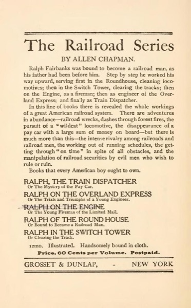 Ralph, the Train Dispatcher; Or, The Mystery of the Pay Car by Mrs. Molesworth