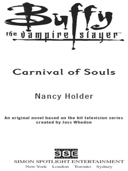 Buffy the Vampire Slayer: Carnival of Souls by Nancy Holder