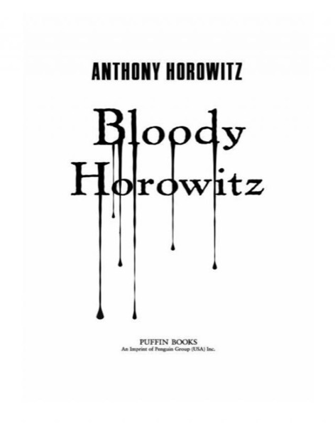 Bloody Horowitz by Anthony Horowitz
