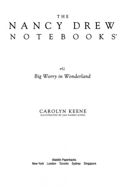 Big Worry in Wonderland by Carolyn Keene