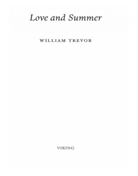 Love and Summer by William Trevor