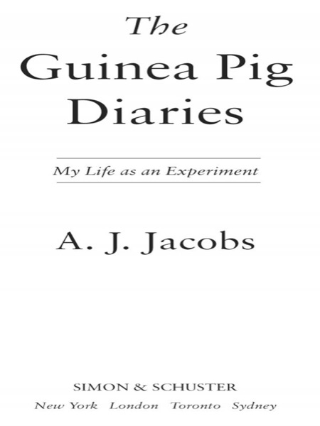 The Guinea Pig Diaries: My Life as an Experiment