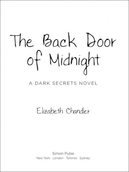 The Back Door of Midnight by Elizabeth Chandler