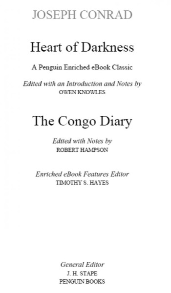 Heart of Darkness and the Congo Diary (Penguin Classics) by Joseph Conrad