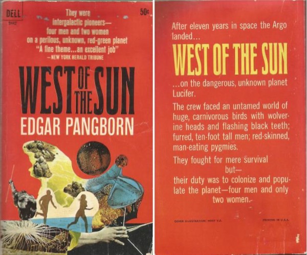 West Of The Sun by Edgar Pangborn