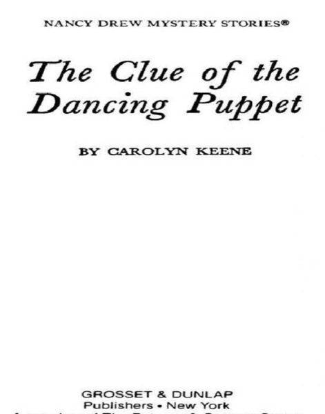 The Clue of the Dancing Puppet by Carolyn Keene